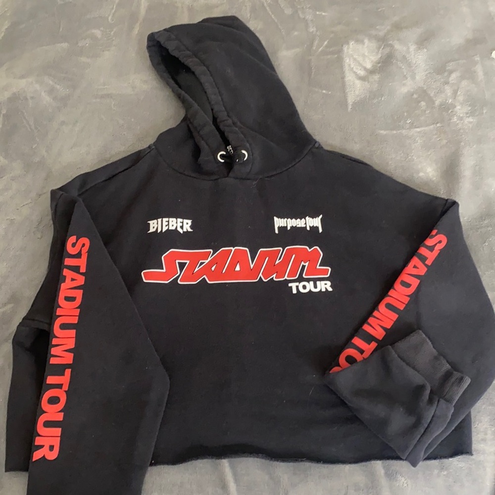 JUSTIN BIEBER CROP HOODIE